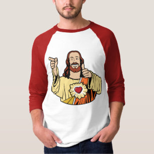 Buddy-Jesus-Baseball-T - Shirt