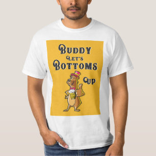 Buddy Let's Bottom Up International 4 August Beer T-Shirt