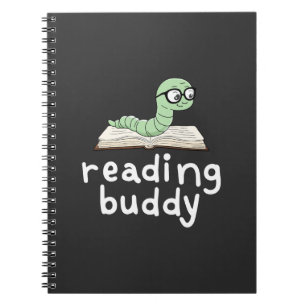 Buddy Niedlich Bookworm mit Buch lesen