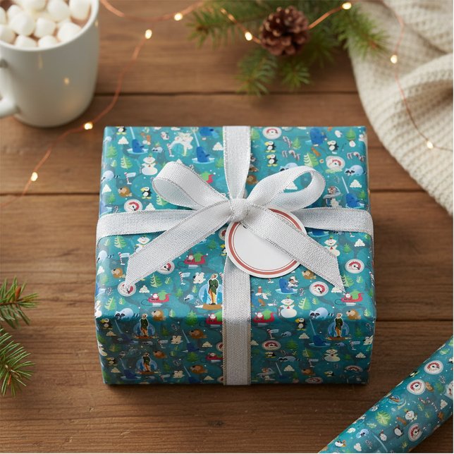 Buddy the Elf and Characters Aquamarin Pattern Geschenkpapier Set (Von Creator hochgeladen)