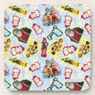 Buddy the Elf and Santa North Pole Pattern Getränkeuntersetzer