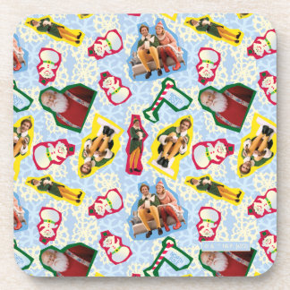 Buddy the Elf and Santa North Pole Pattern Getränkeuntersetzer