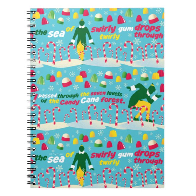 Buddy the Elf Candy Pattern Notizblock (Vorderseite)