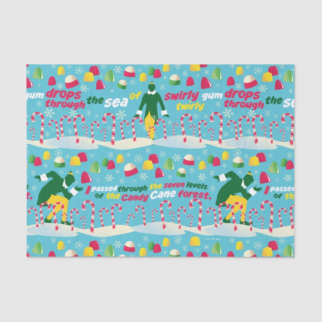 Buddy the Elf Candy Pattern Seidenpapier (Vorderseite)