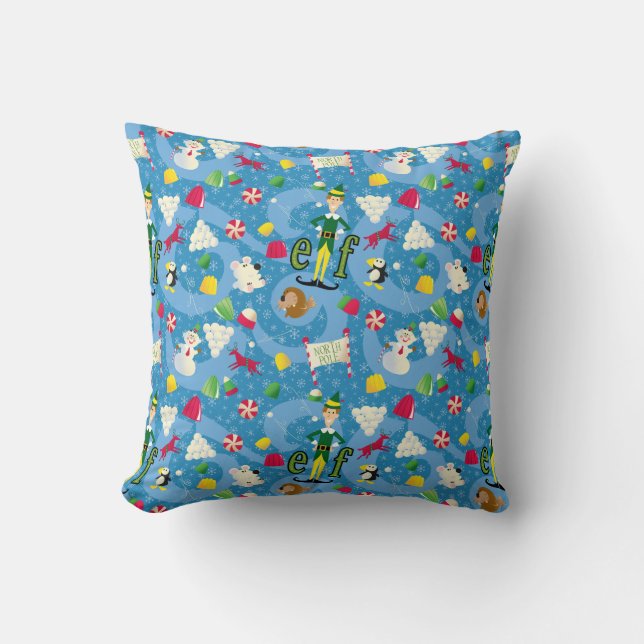 Buddy the Elf Cartoon Pattern Kissen (Vorderseite)