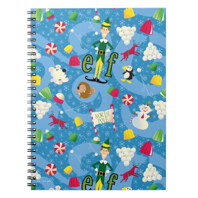 Buddy the Elf Cartoon Pattern Notizblock (Vorderseite)