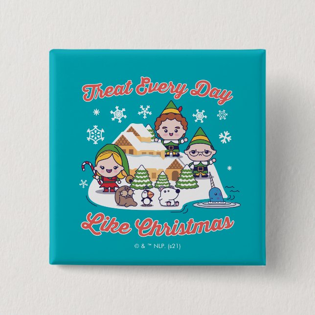 Buddy the Elf Chibi Graphic Button (Vorderseite)
