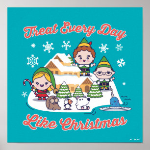 Buddy the Elf Chibi Graphic Poster