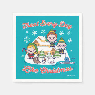Buddy the Elf Chibi Graphic Serviette