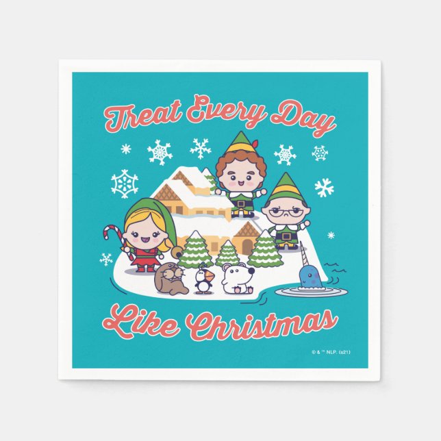 Buddy the Elf Chibi Graphic Serviette (Vorderseite)