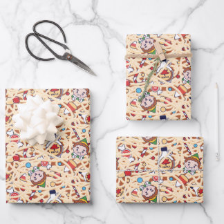 Buddy the Elf | Christmas Cheer Pattern Wrapping P Geschenkpapier Set