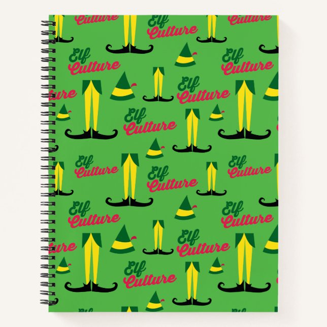 Buddy the Elf | Elf-Kulturmuster Notizbuch (Vorderseite)