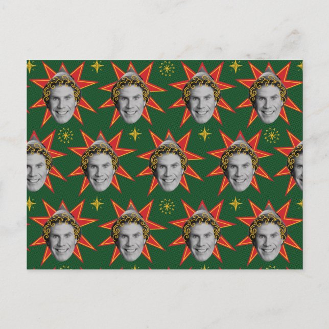 Buddy the Elf Emotions Pattern Postkarte (Vorderseite)