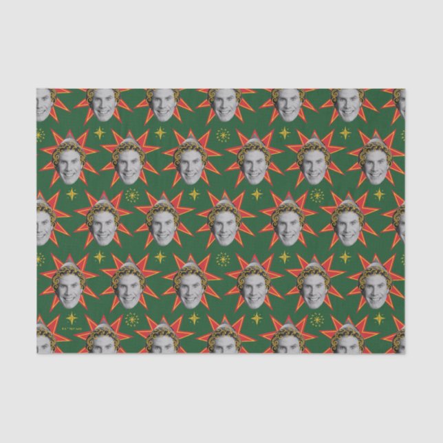 Buddy the Elf Emotions Pattern Seidenpapier (Vorderseite)