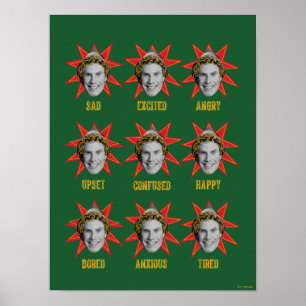 Buddy the Elf   Emotions Poster