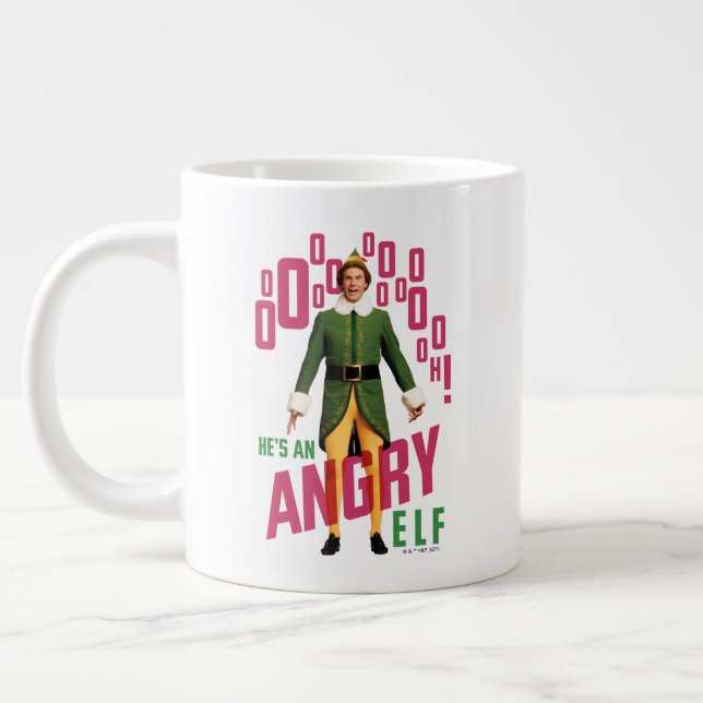 Buddy the Elf | Er ist ein wütender Elf Jumbo-Tasse (Links)