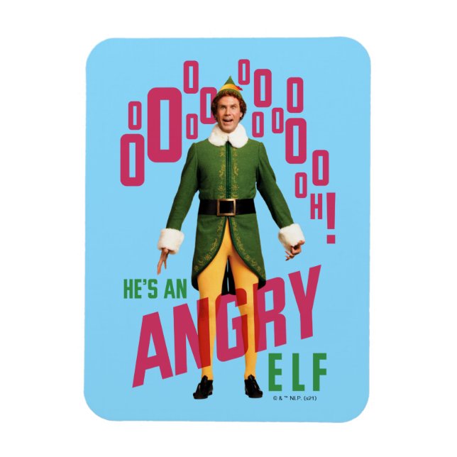 Buddy the Elf | Er ist ein wütender Elf Magnet (Vertikal)