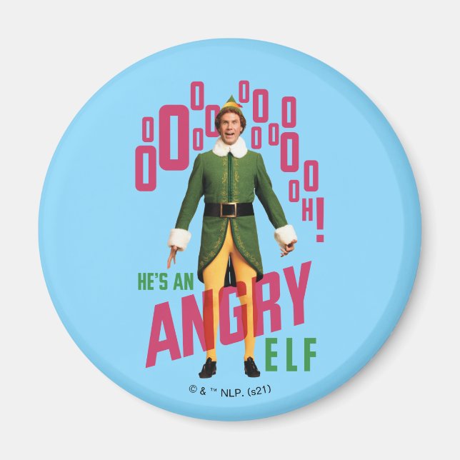 Buddy the Elf | Er ist ein wütender Elf Magnet (Vorne)