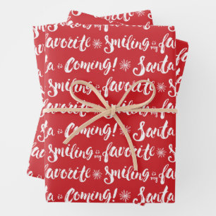 Buddy the Elf   Lächeln ist mein Lieblingsmuster Geschenkpapier Set