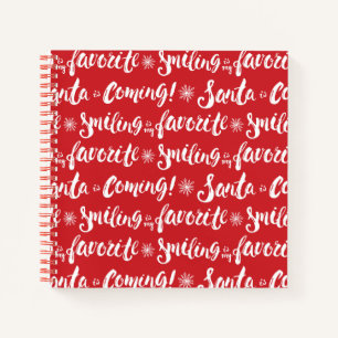 Buddy the Elf   Lächeln ist mein Lieblingsmuster Notizbuch