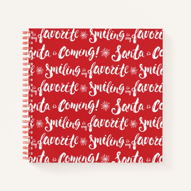 Buddy the Elf | Lächeln ist mein Lieblingsmuster Notizbuch (Vorderseite)