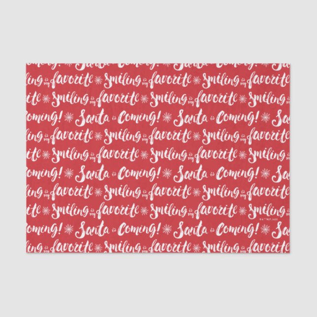 Buddy the Elf | Lächeln ist mein Lieblingsmuster Seidenpapier (Vorderseite)