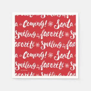 Buddy the Elf Lächeln ist mein Lieblingsmuster Serviette