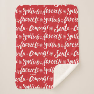Buddy the Elf   Lächeln ist mein Lieblingsmuster Sherpadecke
