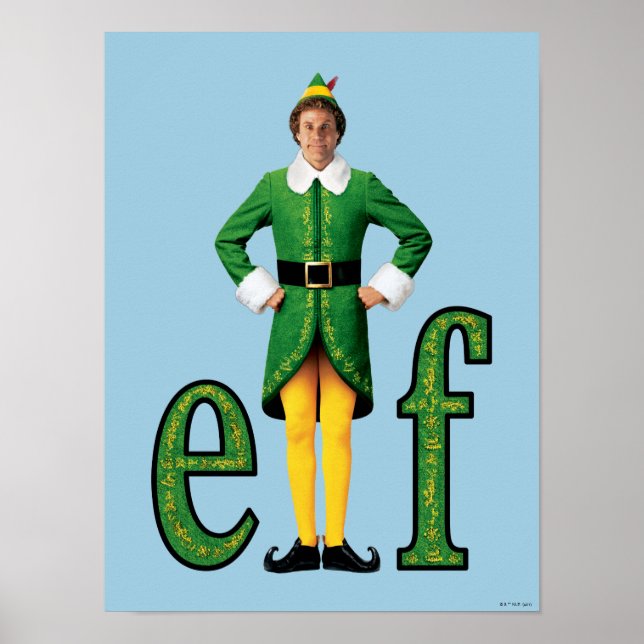 Buddy the Elf Movie Logo Poster (Vorne)