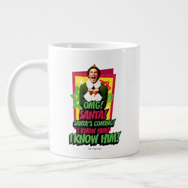 Buddy the Elf | OMG! Santa! Jumbo-Tasse (Links)