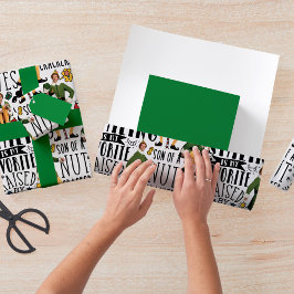 Buddy The Elf Quote Pattern Geschenkpapier Set