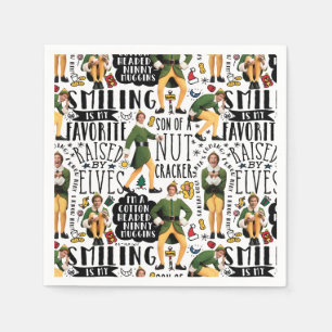 Buddy The Elf Quote Pattern Serviette