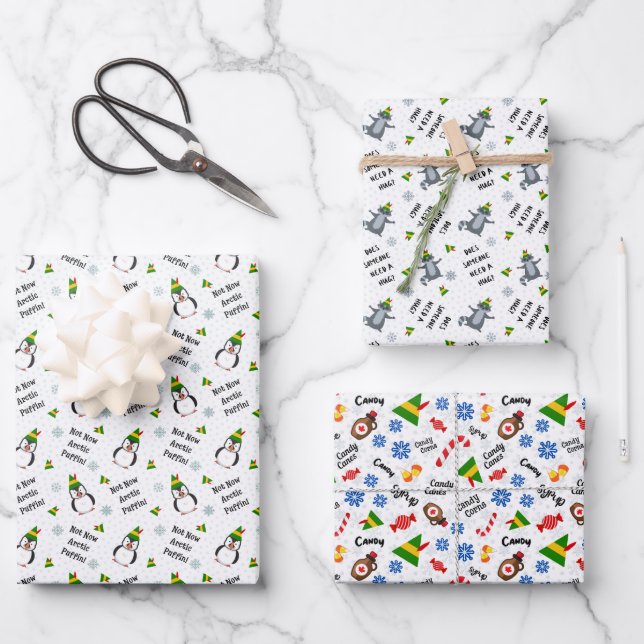 Buddy the Elf Variety Christmas Wrap Geschenkpapier Set (Vorderseite)