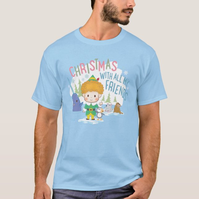 Buddy the Elf Weihnachten mit all meinen Freunden T-Shirt (Vorderseite)