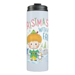 Buddy the Elf Weihnachten mit all meinen Freunden Thermosbecher