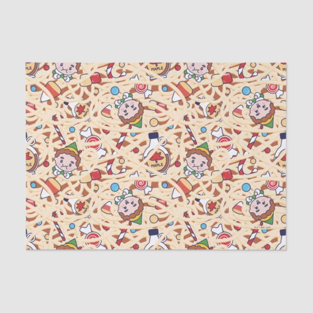 Buddy the Elf | Weihnachts-Chef-Muster Seidenpapier (Vorderseite)