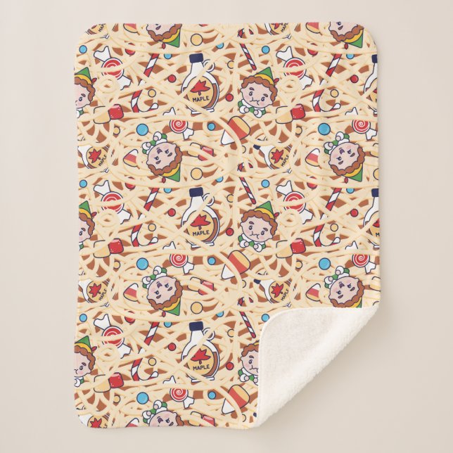 Buddy the Elf | Weihnachts-Chef-Muster Sherpadecke (Vorderseite)