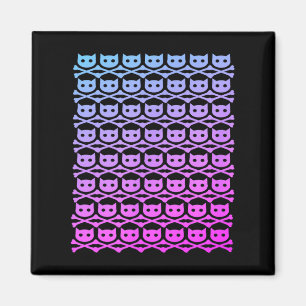 Buddycatafk überall Totenkopf rosa Fade dunkel Magnet