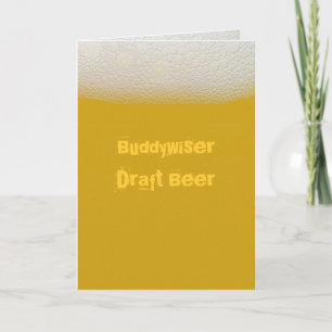 BuddywiserDraft Beer Karte