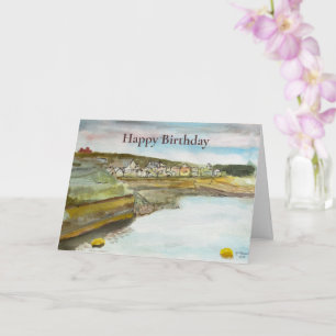 Bude Cornwall Küsten Happy Birthday Karte