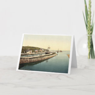 Bude, das Schloss, Cornwall, England Vintag Fotoch Karte