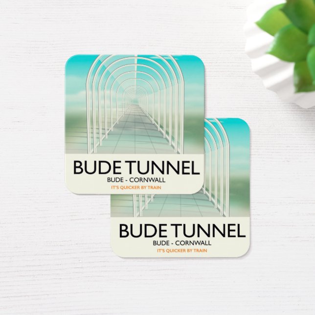 Bude Tunnel, Cornwall Parody Travel Poster (Schreibtisch)