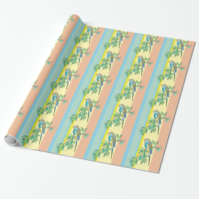 Budgerigar Geschenkpapier (Ungerollt)