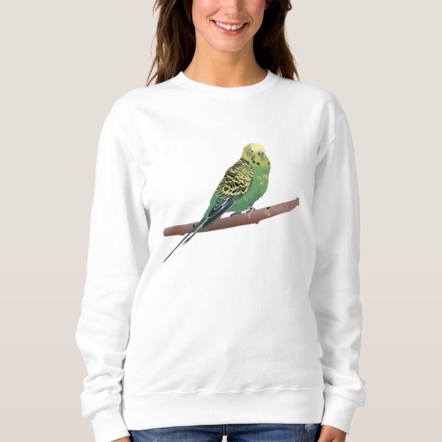 Budgerigar Parrot  Sweatshirt (Vorderseite)