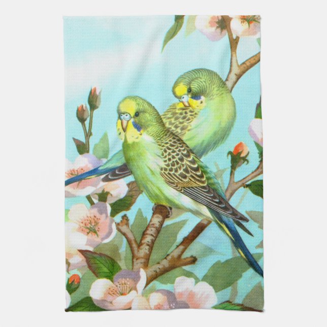 Budgerigars Handtuch (Vertikal)