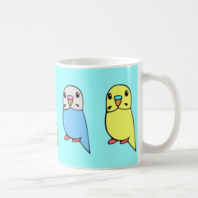 Budgerigars-Tasse Tasse (Rechts)