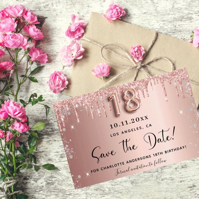 Budget 18. Rose Gold Save the Date (Von Creator hochgeladen)