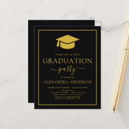 Budget 2023 Graduation Party Black Gold