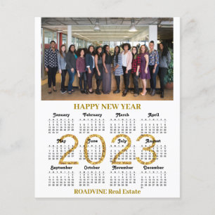 Budget 2023 Kalender Business Moderne Gold Card