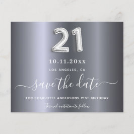 Budget 21. Geburtstag Save the Date